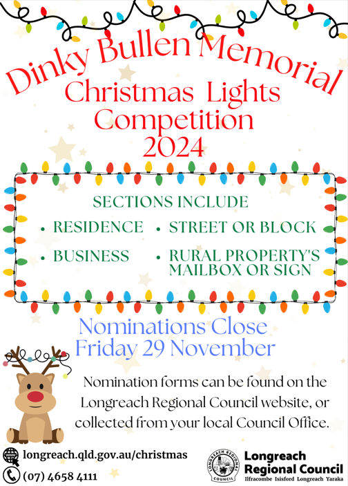 Christmas lights poster