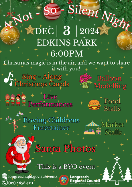 Not so silent night poster