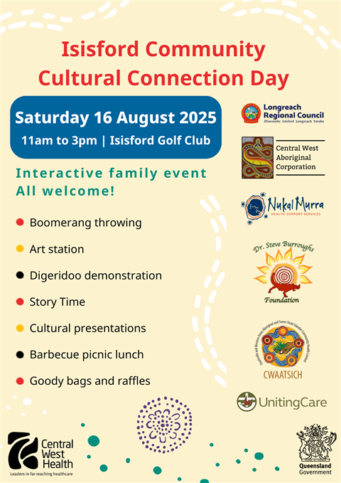 Isisford Community Cultural Connection Day A3 Poster.png
