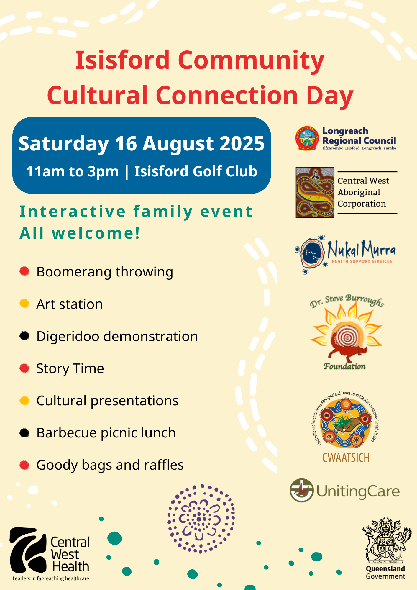 Isisford Community Cultural Connection Day A3 Poster.png