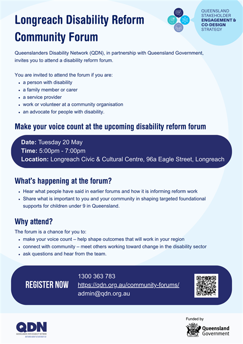 QDN Longreach Disability Reform Community Forum 20 May 2025.png