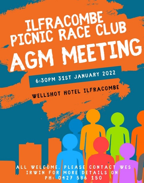 The Ilfracombe Picnic Race Club Annual General Meeting.